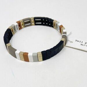 Black/Multi Color Stretch Bracelet